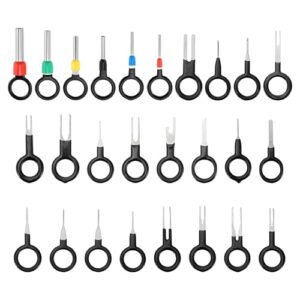 A ABSOPRO Terminal Removal Tool Assortment Kit Wire Connector Terminal Pin Extractor Kit Black 26 Pcs