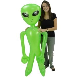 Inflatable Alien 170cm (5ft 7in Approx.) – Giant Alien Party Decoration Prop for Halloween