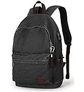 Muzee Canvas Backpack with USB Charging Port for Men Women, Lightweight Anti-Theft Travel Daypack...