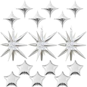 Froova Silver Star Balloons