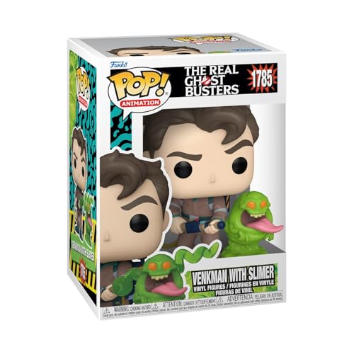 Funko POP! & Buddy: The Real Ghostbusters - Dr. Peter Venkman With Slimer - Collectable Vinyl Figure - Gift Idea - Official Merchandise - Toys for Kids & Adults - Cartoons Fans