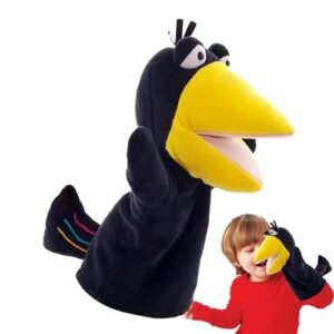 Animal Hand Puppets - Plush Crow Puppet