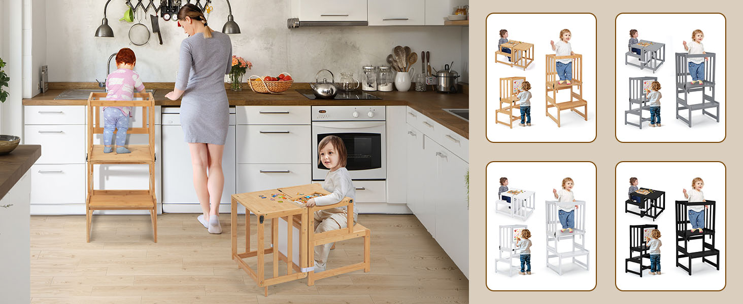 COSYLAND Nursery Step Stool for Kids 