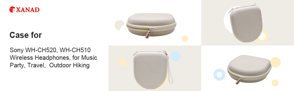 XANAD Carrying Case for Sony WH-CH520 / WH-CH510 Wireless Bluetooth Headphones