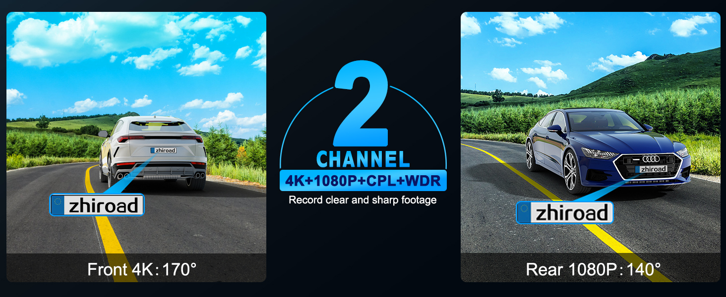 dash cam front and rear