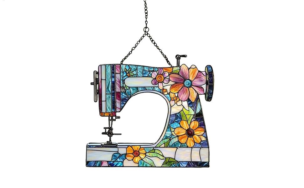 Flower Sewing Machine Sun Catcher