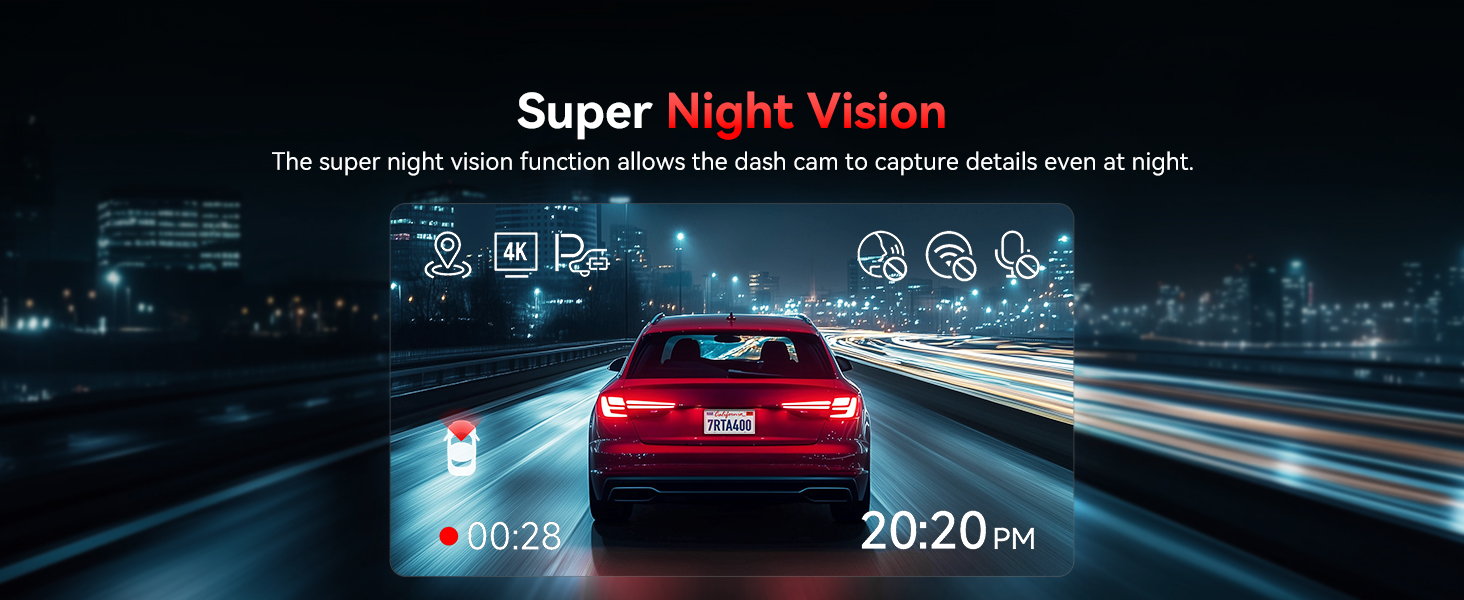 4K dash cam