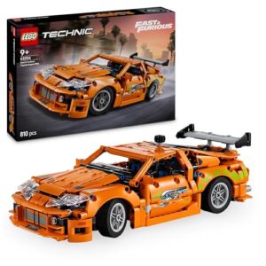 LEGO Technic Fast and Furious Toyota Supra MK4 Toy Car - 6 Cylinder Engine & Opening Doors - Model Kits for 9+ Years Old Boys & Girls or Adult Motorsport Fans - Birthday Gift Idea - 42204