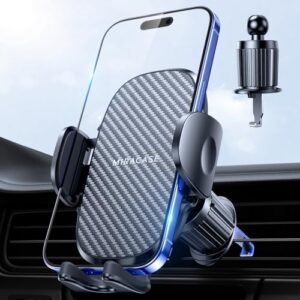 Miracase 2025 Car Phone Holder【Widened Sturdy Steel Hook】 Air Vent Car Phone Mount Cradle