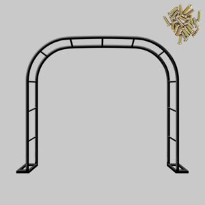 Large Outdoor Black Metal Garden Arch
