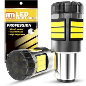 ANTEMOON P21/5W 1157 BAY15D LED Bulbs Canbus Error Free Super Bright 5000LM 6000K White 12V 24V 1016 2057 2357 Car Replacement Bulb for Backup Reverse Parking Tail Brake Turn Signal Light
