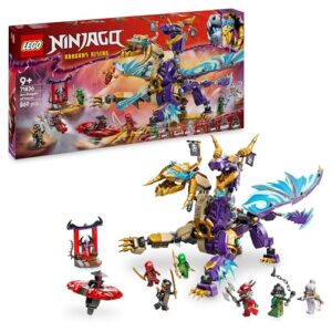 LEGO NINJAGO Arc Dragon of Focus Toy with 8 Minifigures and a Spinjitzu Spinner - Interactive Ninja Playset for 9+ Year Old Boys & Girls - Birthday Gift for Dragons Rising Fans - 71836