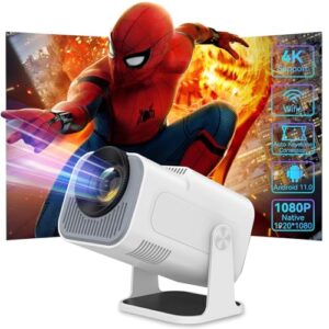 Mini Projector 4K with WiFi 6 and Bluetooth