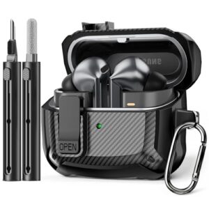 Tuocal Case Cover Compatible with Samsung Galaxy Bud 3 / Buds 3 Pro Case with Cleaner Kit