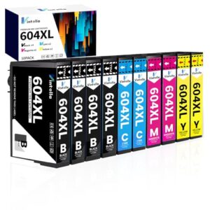 Vintella 604XL Ink Cartridges Multipack Replacement for Epson 604 Ink Cartridges Multipack Compatible with Epson XP-2200 XP-2205 XP-3200 XP-3205 XP-4200 XP-4205 WF-2930DWF WF-2910DWF (10-Pack)