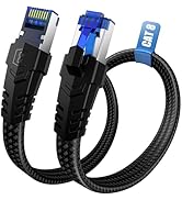 Ethernet Cable CAT8- 0.5M 1M 2M 3M 5M 10M 15M 20M 30M LAN Cable, 40Gbps 2000MHz High Speed Networ...