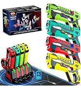 VATOS Rechargeable Laser Tag Game for Kids - Laser Tag Guns 4 Player Pack with Receivers, 2.4 GHz...