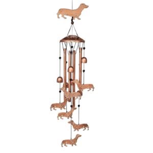 Dachshund Dog Wind Chimes for Outside