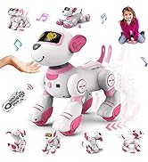 VATOS Robot Dog Toy for Kids, Voice & 2.4GHz Remote Control Robot Pet with Interactive Touch Sens...