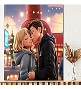 Uoffice5 Personalised Canvas Prints Vintage Street Sign for Couples Custom Canvas Crossroads Stre...
