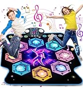 VATOS 27 Levels Dance Mat for Girls Kids - 6 LED Keys Light Up Dance Mat with Bluetooth|Difficult...