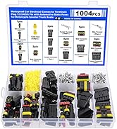 Faankiton 622PCS Waterproof Car Electrical Connector, 1/2/3/4/5/6 Pin Way Waterproof Electrical C...