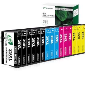 Greenjob 29XL Ink Cartridge Replacement for Epson 29 Ink Cartridges Multipack Compatible with Expression Home XP-342 XP-335 XP-235 XP-442 XP-352 XP-247 XP-255 XP-332 XP-345 XP-432 Printer (15 Pack)
