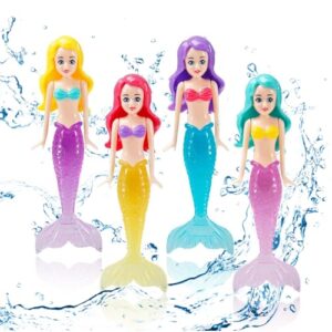YUDANSI 4 pcs Mermaid Diving Toys Set