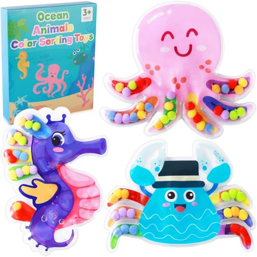 3Pcs Colour Sorting Toys for Toddlers