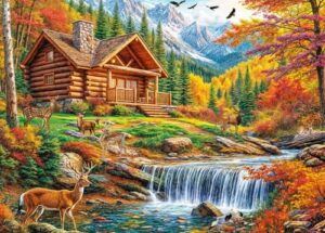 Puzzles 1000 Pieces for Adults jigsaw puzzles for adults 1000 Piece -Forest Deer- 1000 Piece Puzzle Educational Games Beautiful Decoration Puzzle