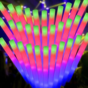 AUOHTOWRT 42pcs Giant Glow Foam Sticks