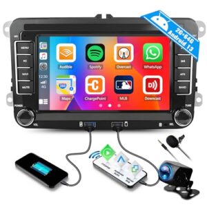 2G+64G Android 13 2 Din Car Stereo for VW Golf 5 Plus 6 Passat B6 Polo with Wireless Carplay Android Auto