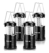 Lepro Camping Lantern Battery Powered, Portable Small Camping Tent Lights AA Battery Operated, Di...
