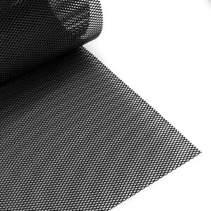 QWORK® Universal Aluminium Mesh Grille 100 x 33 cm - Rhombic Hole 3x6mm - Car Race Mesh Grill Net for Bumpers