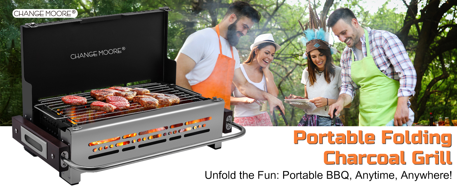 Tabletop Foldable Barbeque Grill