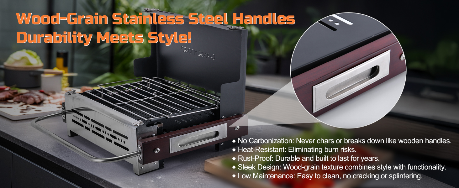 Tabletop Foldable Barbeque Grill