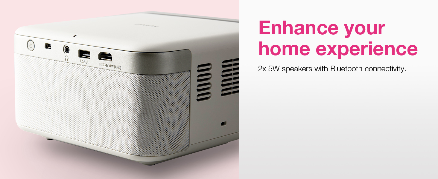 2x 5W speakers with Bluetooth connectivity
