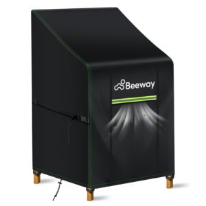 BEEEWAY Garden Stacking Chair Cover Waterproof with Air Vent
