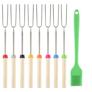 8 Pcs Extendable Marshmallow Toasting Forks Sticks