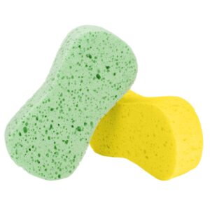 HZXINYI 2 Pieces Large Car Wash Sponges - Non Scratch Car Cleaning Wash Sponge Thickened Sponges Super Absorbent Car Sponges Multi Use Sponges for Car Kitchen Bathroom Household Cleaning
