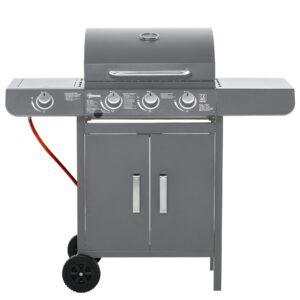 Outsunny 3+1 Burner Gas BBQ Grill