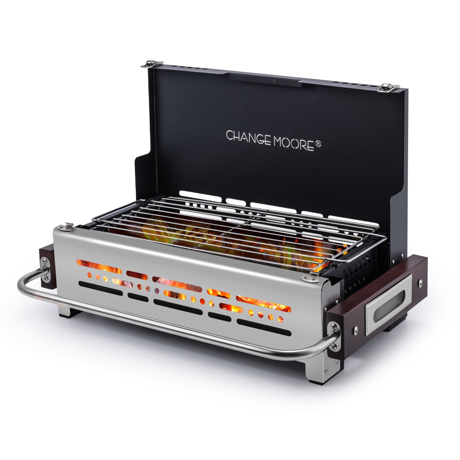CHANGE MOORE BBQ Charcoal Grill 304 Stainlee Steel