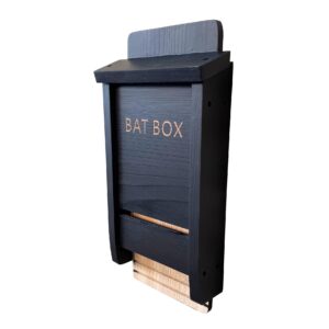 Black Wooden Bat Nesting Roosting Box