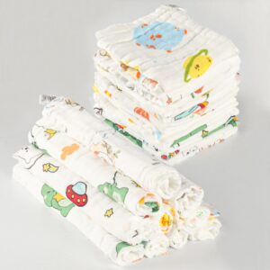 10 Pcs Baby Muslin Cloths for Baby
