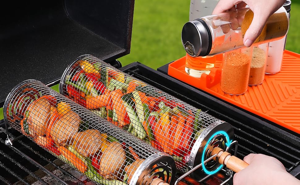 Rolling Grilling Basket