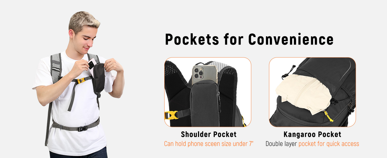 Pockets for convenience