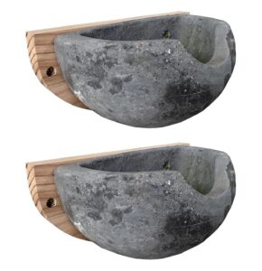 Concrete House Martin Bird Nest Box Cup (Set of 2)