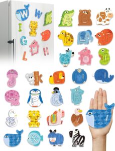 Large Size! Animals Shape Alphabet Magnets Puzzle Magnetic Letters for Fridge & Whiteboard