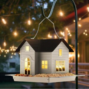 MrCrafts Nature Solar Bird Feeder for Outside