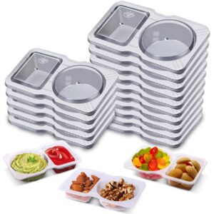 DEJIN 20PCS Reusable Snack Containers with Lids